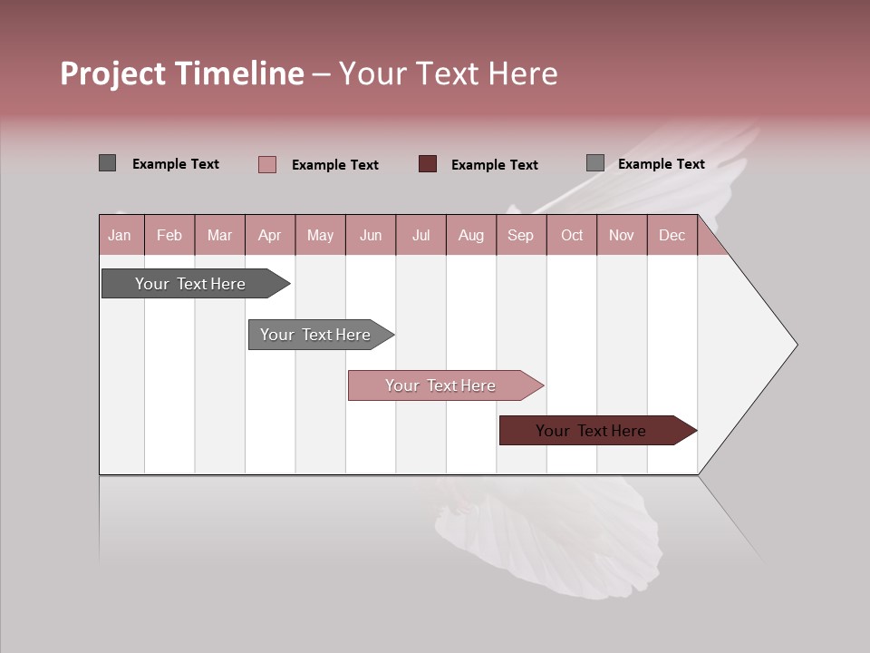 White Peace Free Flying PowerPoint Template