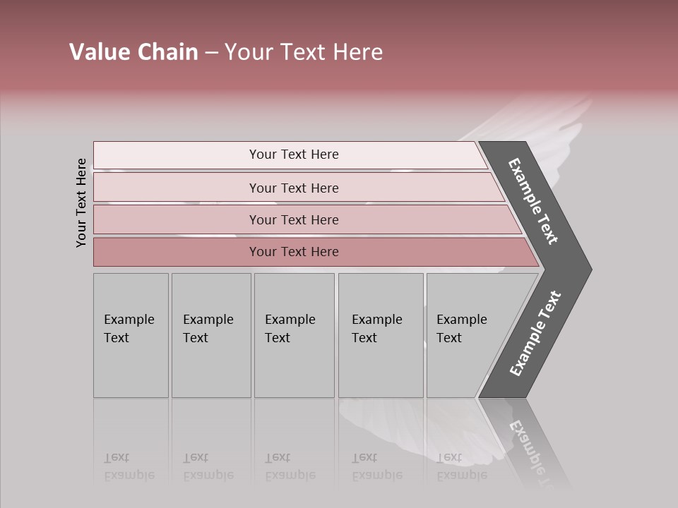 White Peace Free Flying PowerPoint Template