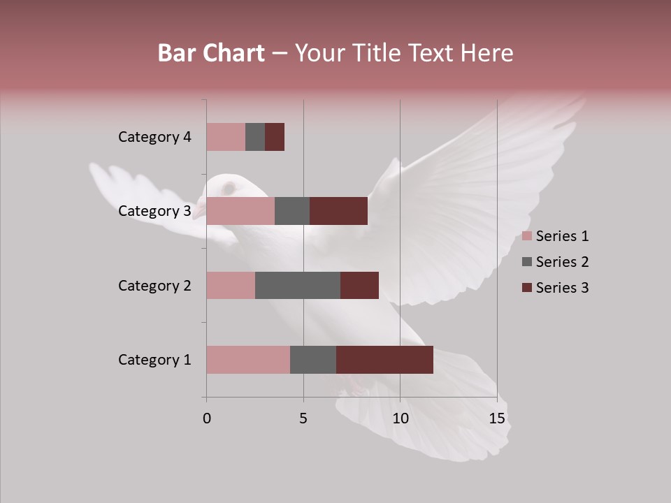 White Peace Free Flying PowerPoint Template