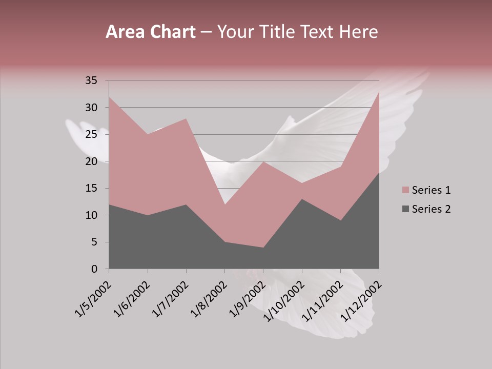 White Peace Free Flying PowerPoint Template