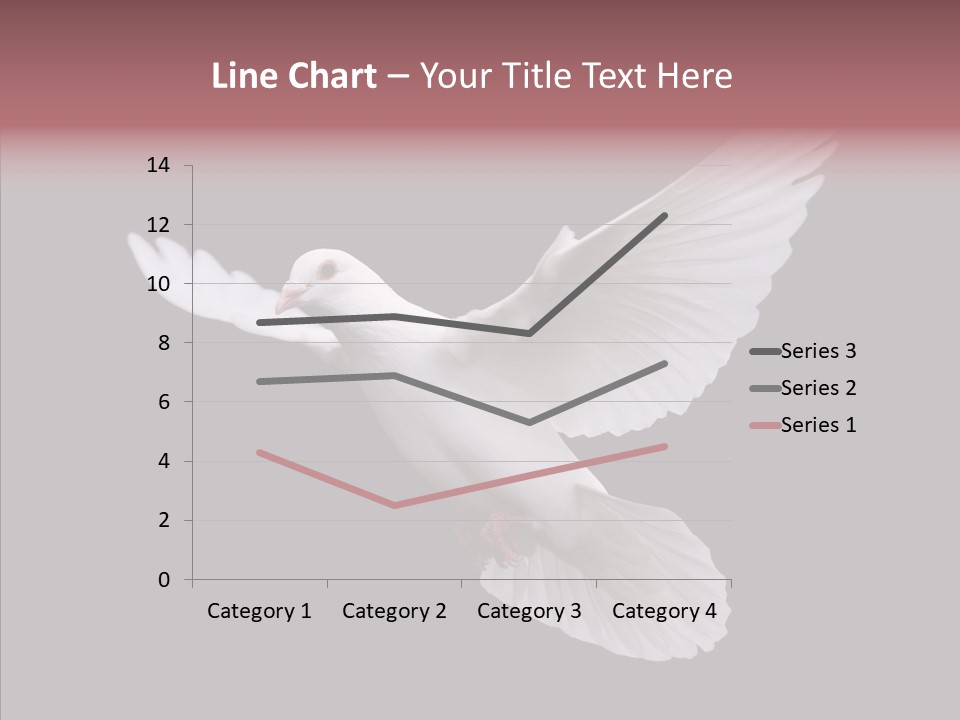 White Peace Free Flying PowerPoint Template