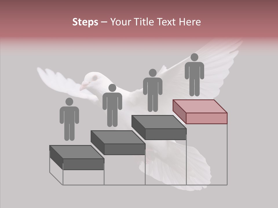White Peace Free Flying PowerPoint Template