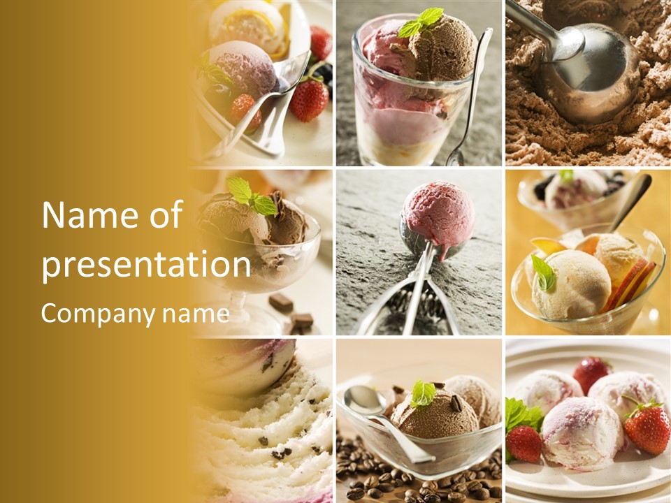 Dairy Chocolate Frozen PowerPoint Template