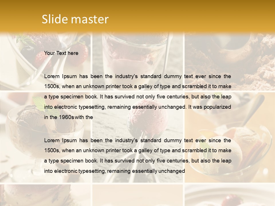 Dairy Chocolate Frozen PowerPoint Template