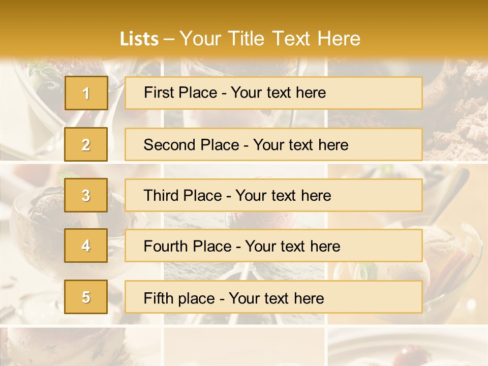 Dairy Chocolate Frozen PowerPoint Template