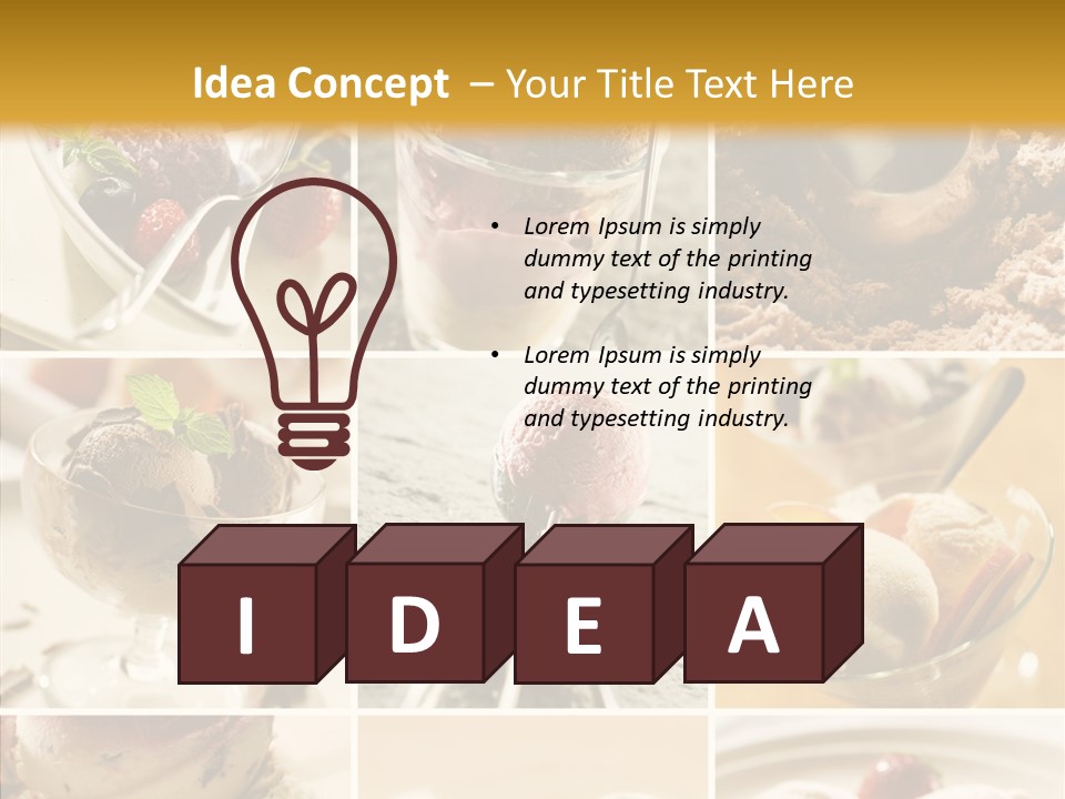 Dairy Chocolate Frozen PowerPoint Template