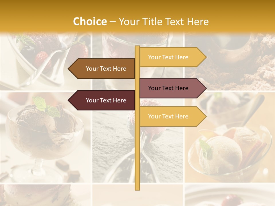 Dairy Chocolate Frozen PowerPoint Template