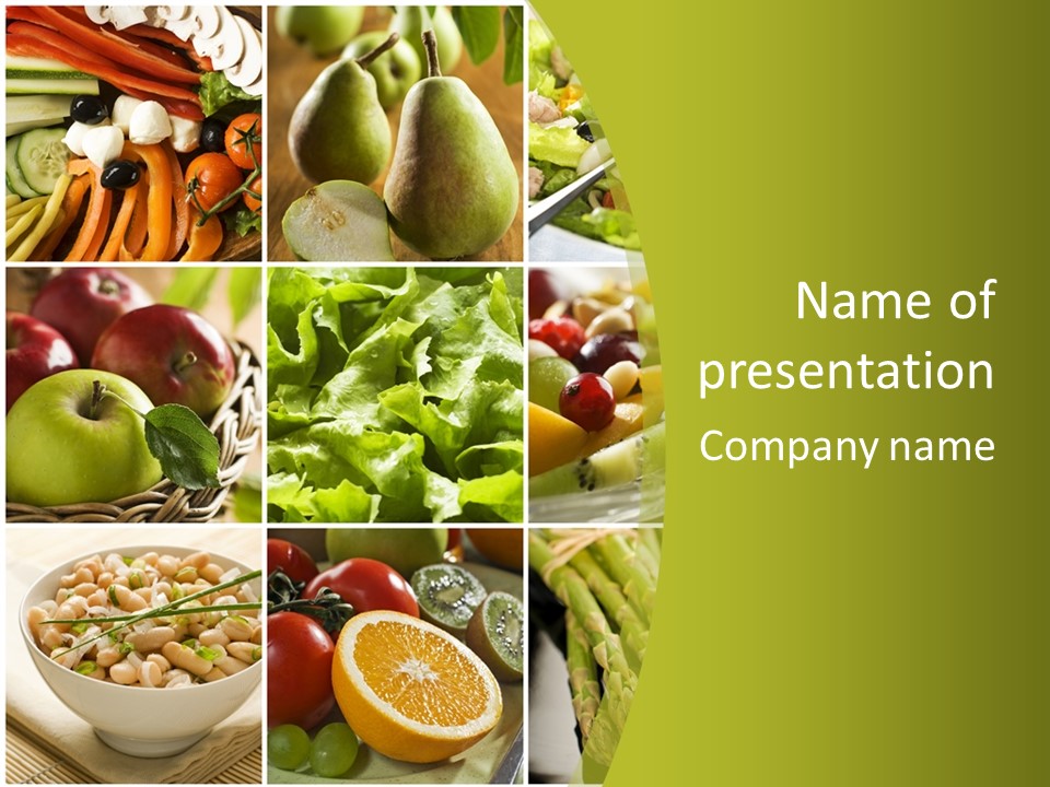 Salad Fresh Fruit PowerPoint Template