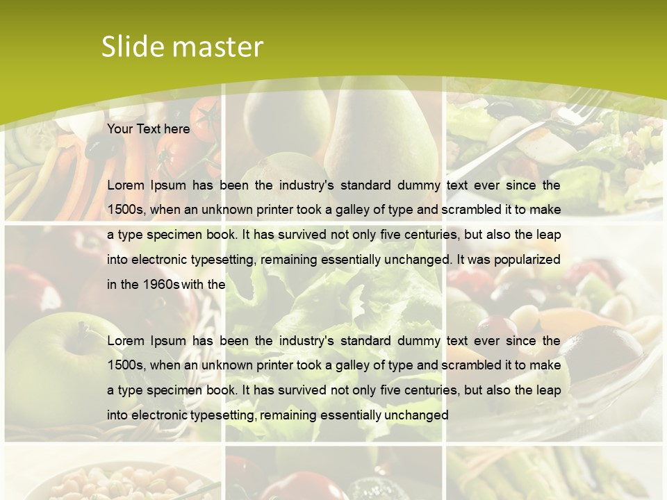 Salad Fresh Fruit PowerPoint Template