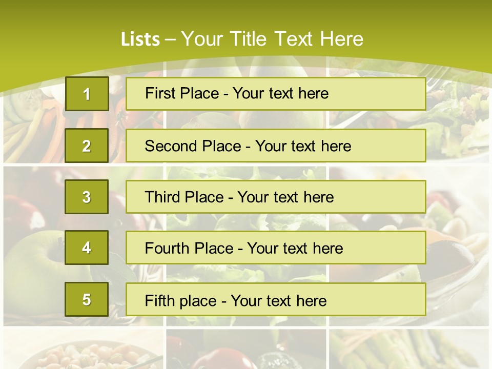 Salad Fresh Fruit PowerPoint Template