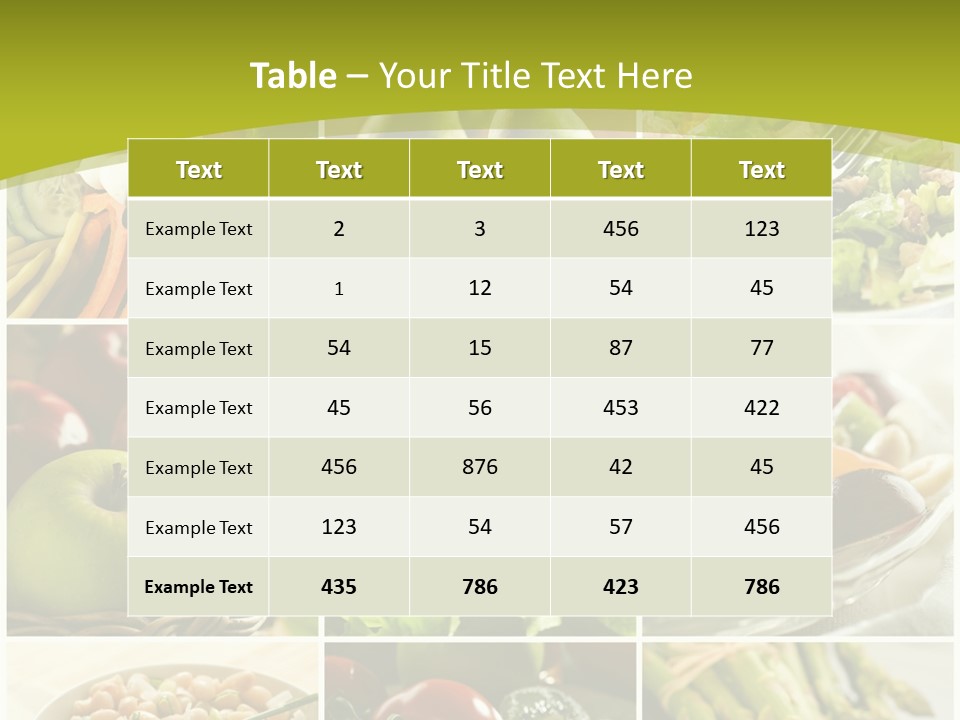 Salad Fresh Fruit PowerPoint Template