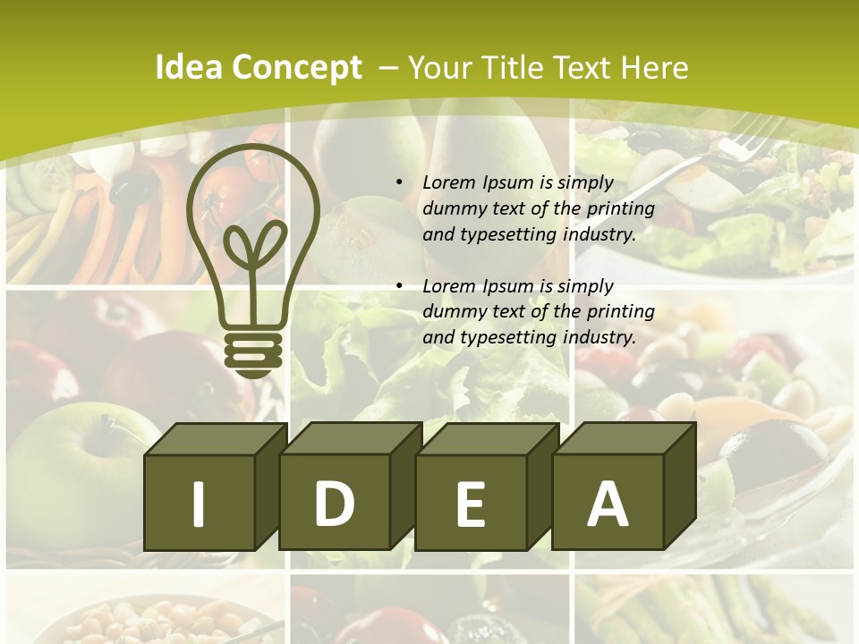 Salad Fresh Fruit PowerPoint Template