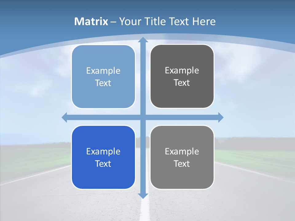 Freeway Motion Nature PowerPoint Template