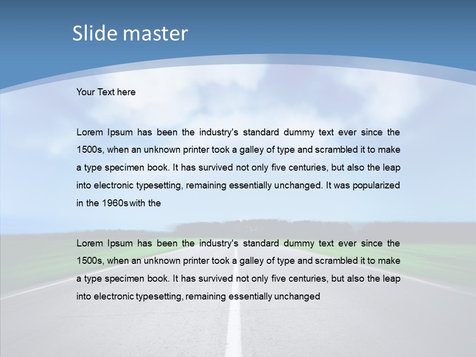 Freeway Motion Nature PowerPoint Template