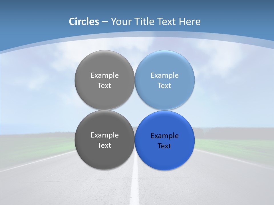 Freeway Motion Nature PowerPoint Template