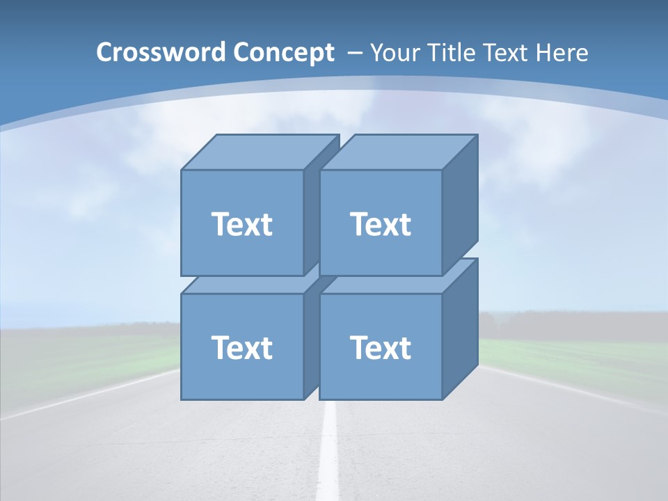 Freeway Motion Nature PowerPoint Template