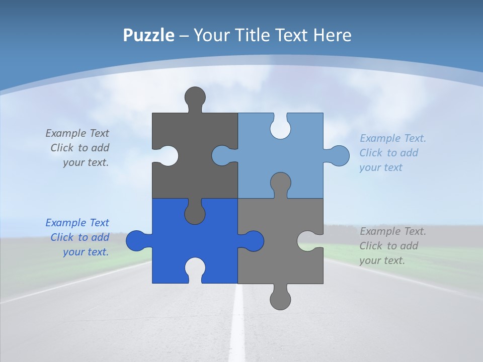 Freeway Motion Nature PowerPoint Template