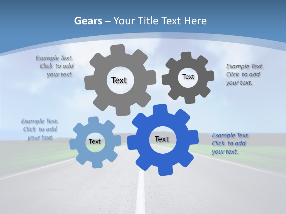 Freeway Motion Nature PowerPoint Template