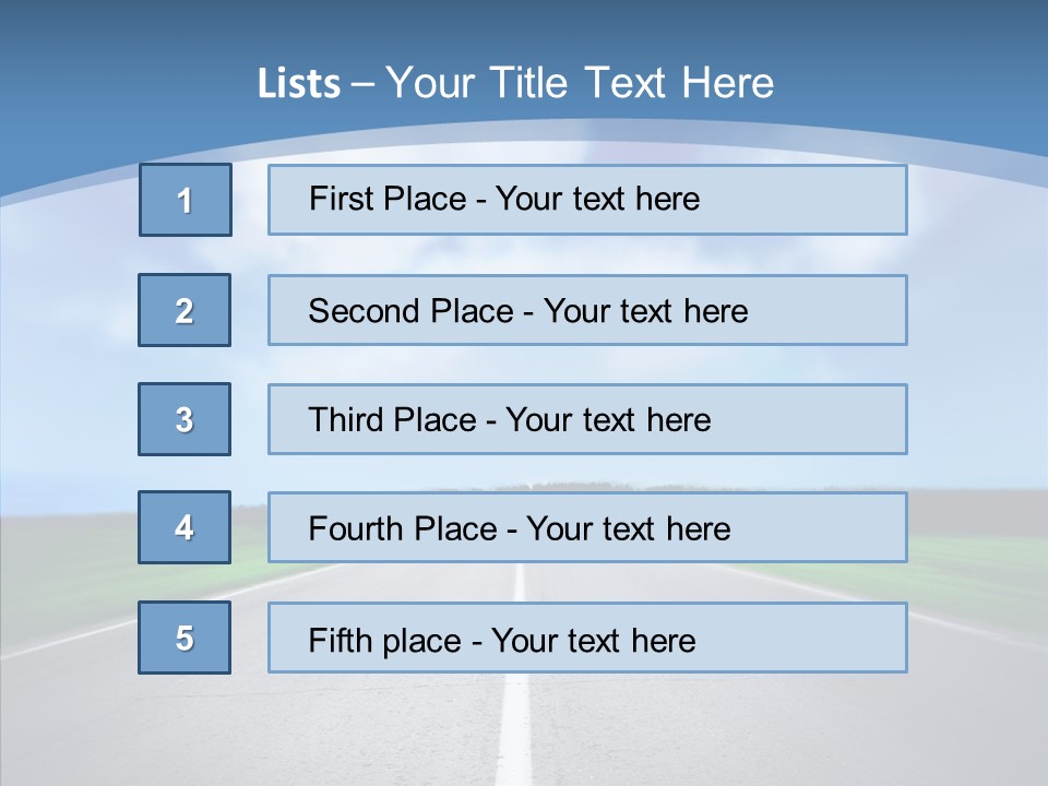 Freeway Motion Nature PowerPoint Template