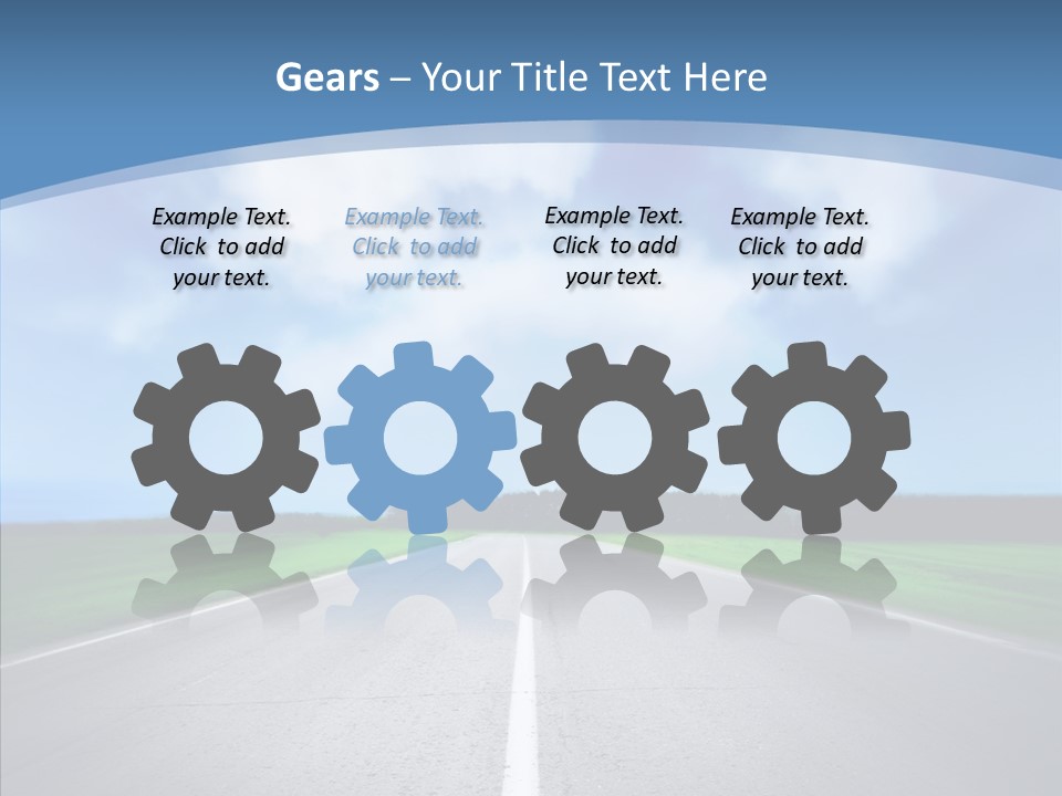 Freeway Motion Nature PowerPoint Template