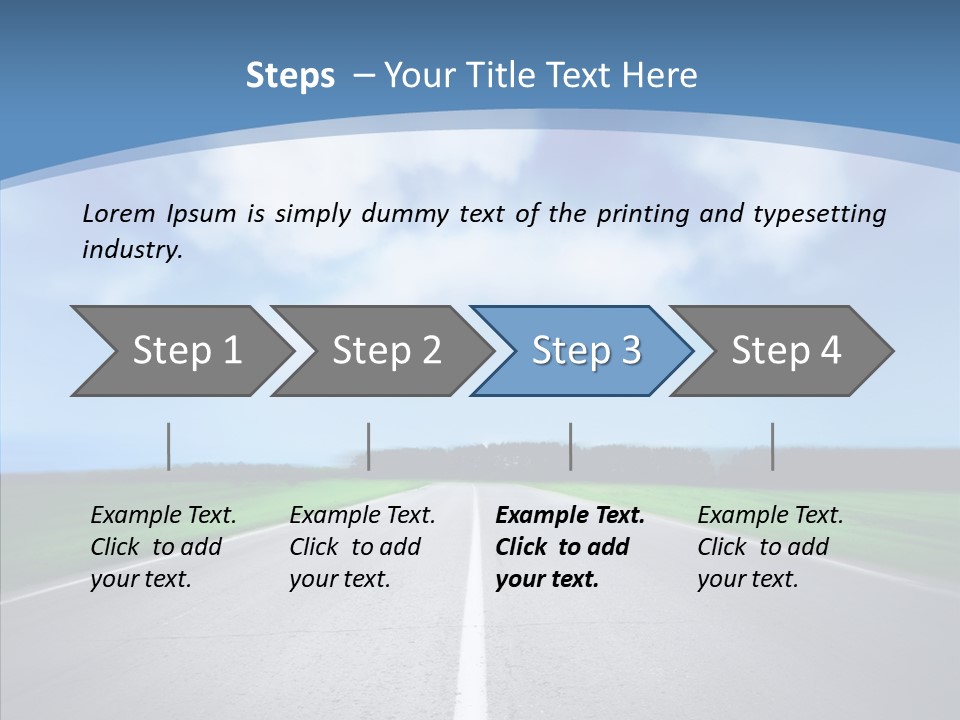 Freeway Motion Nature PowerPoint Template