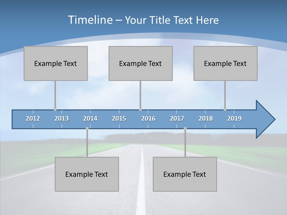Freeway Motion Nature PowerPoint Template