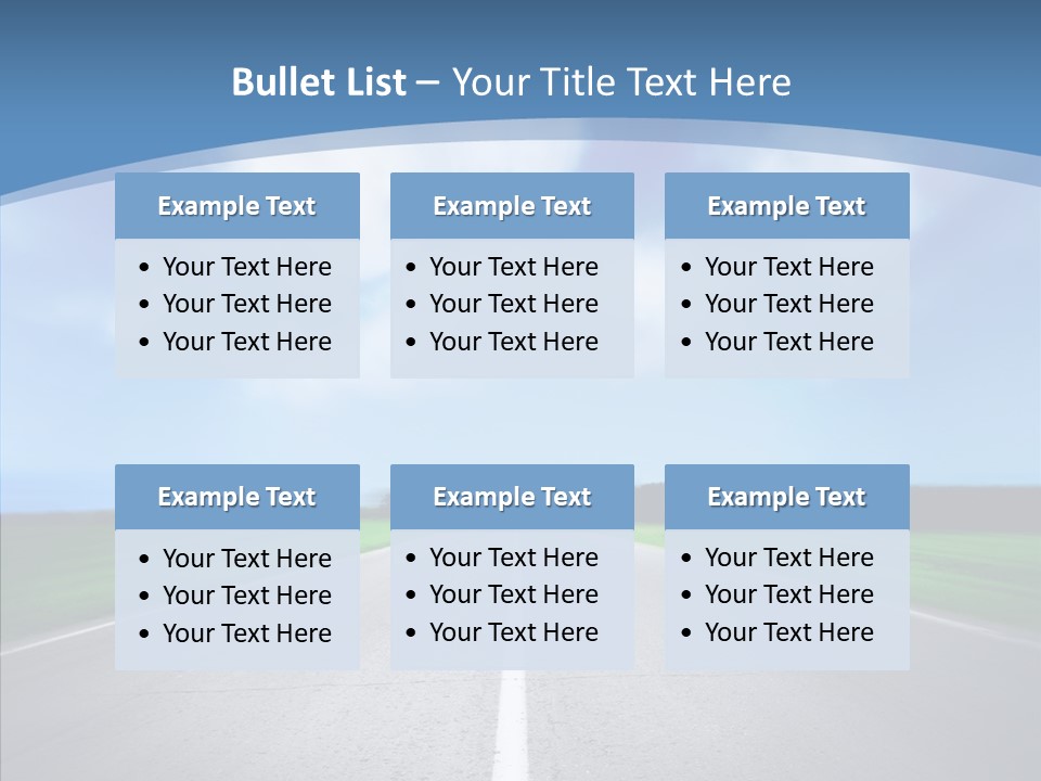 Freeway Motion Nature PowerPoint Template