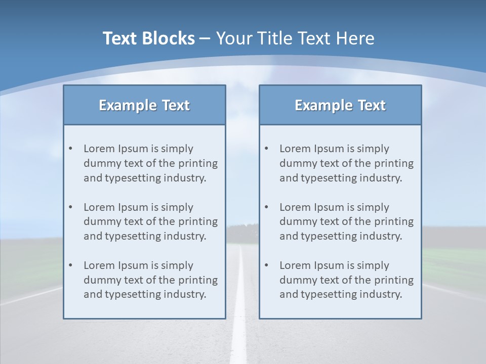 Freeway Motion Nature PowerPoint Template