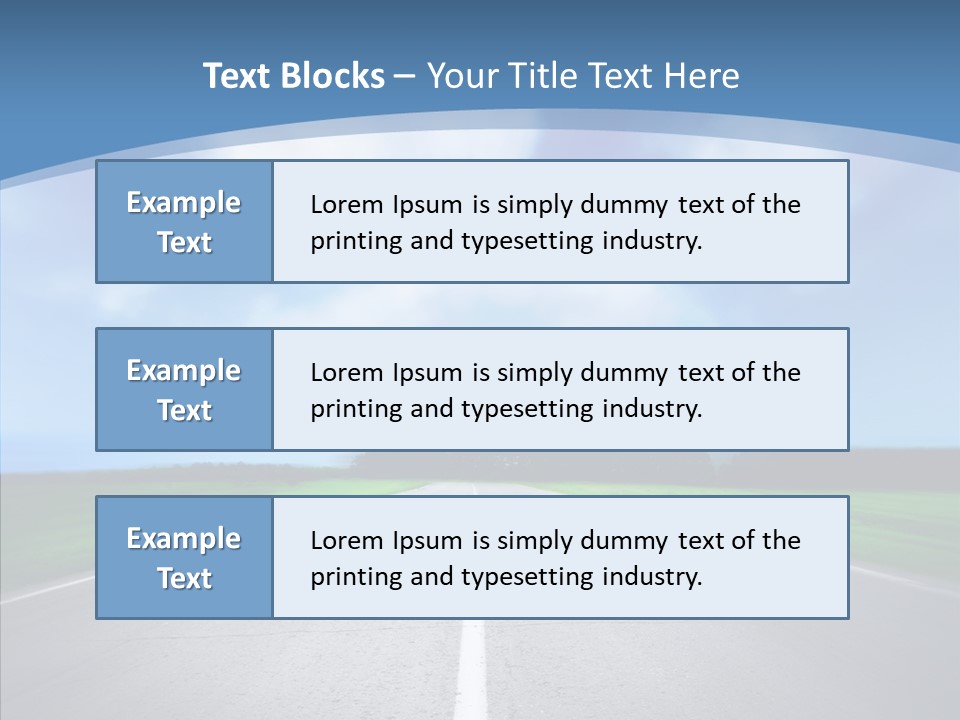 Freeway Motion Nature PowerPoint Template