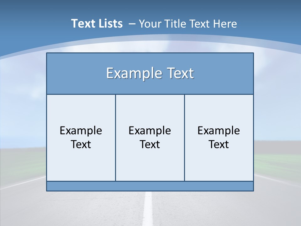 Freeway Motion Nature PowerPoint Template