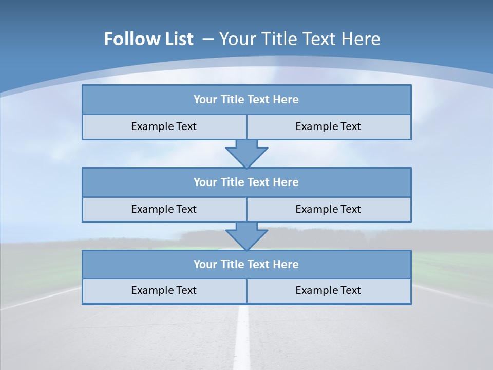 Freeway Motion Nature PowerPoint Template