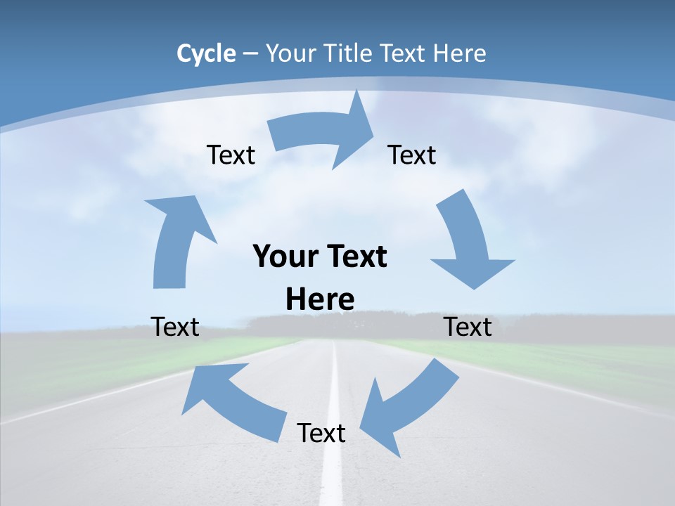 Freeway Motion Nature PowerPoint Template