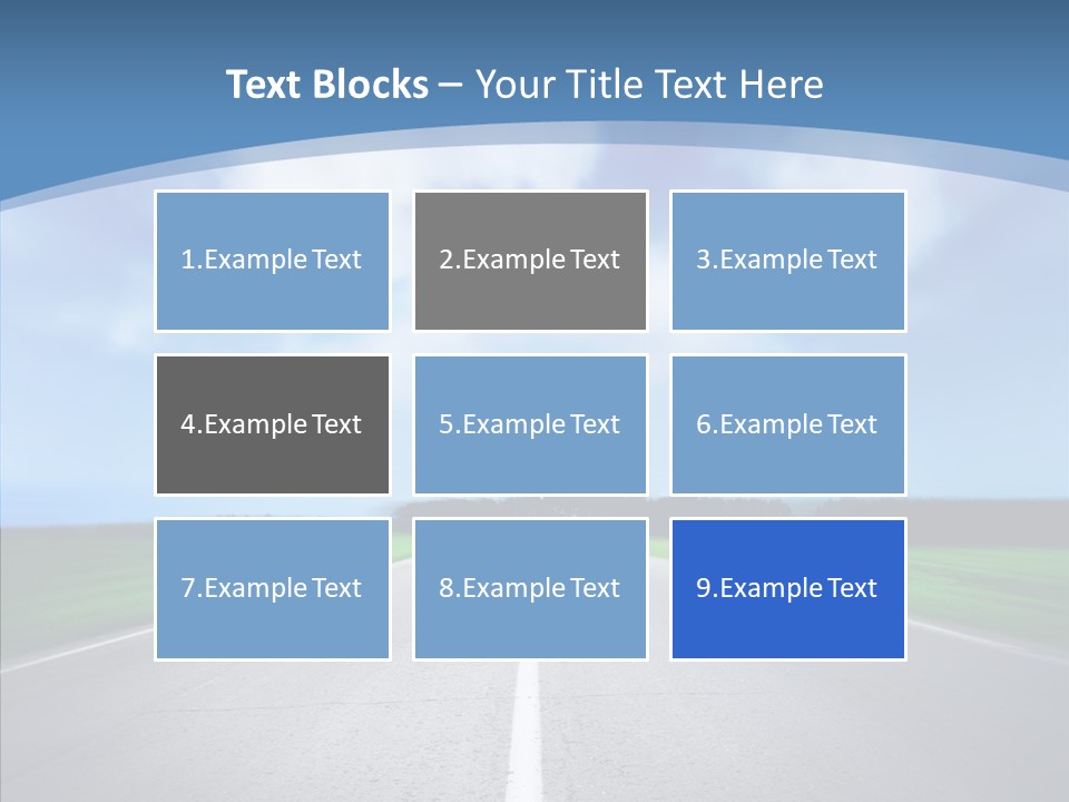 Freeway Motion Nature PowerPoint Template