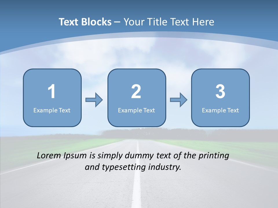 Freeway Motion Nature PowerPoint Template