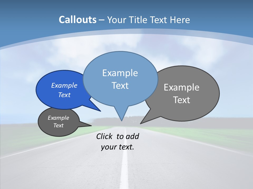 Freeway Motion Nature PowerPoint Template