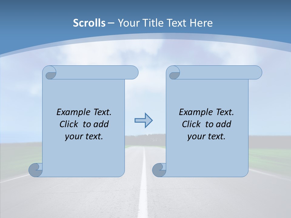 Freeway Motion Nature PowerPoint Template