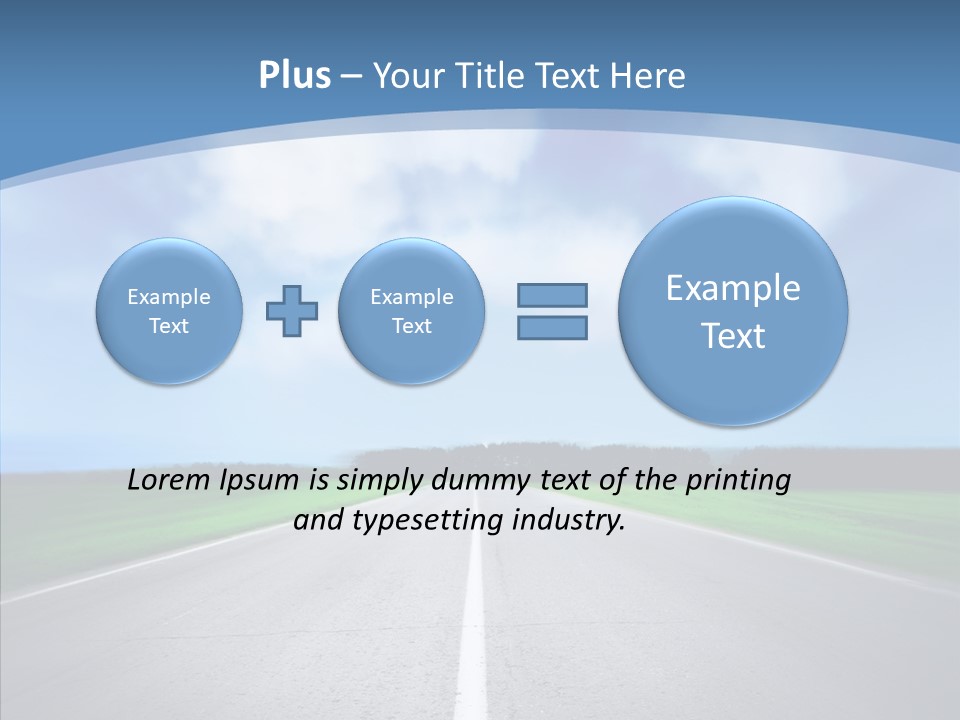 Freeway Motion Nature PowerPoint Template