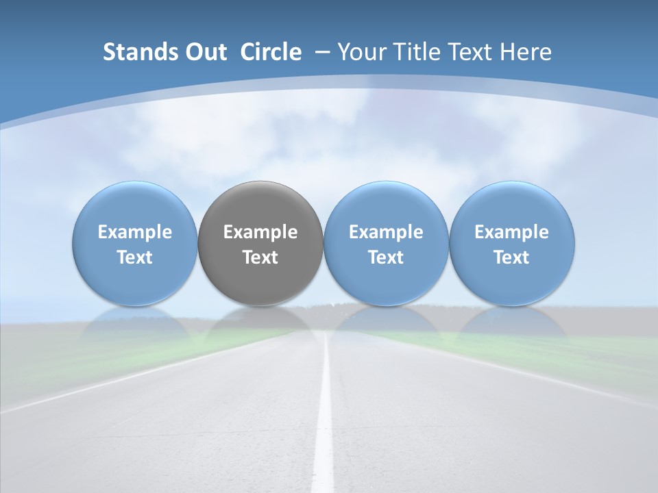 Freeway Motion Nature PowerPoint Template