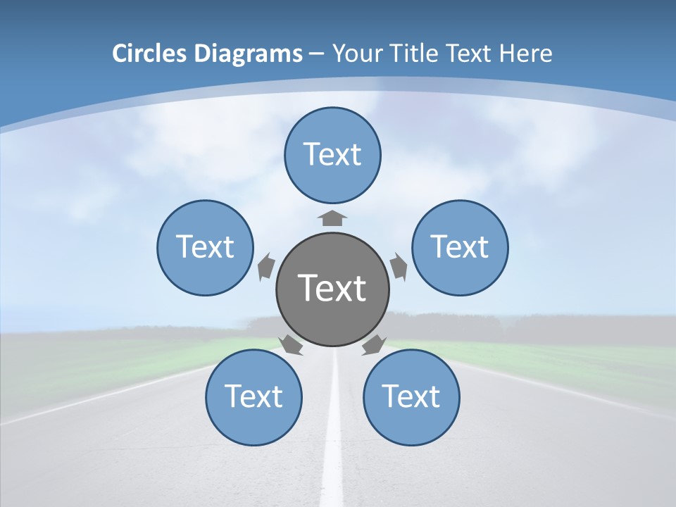 Freeway Motion Nature PowerPoint Template