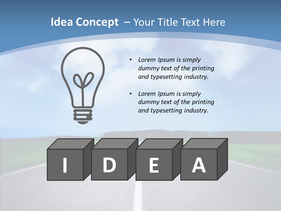 Freeway Motion Nature PowerPoint Template