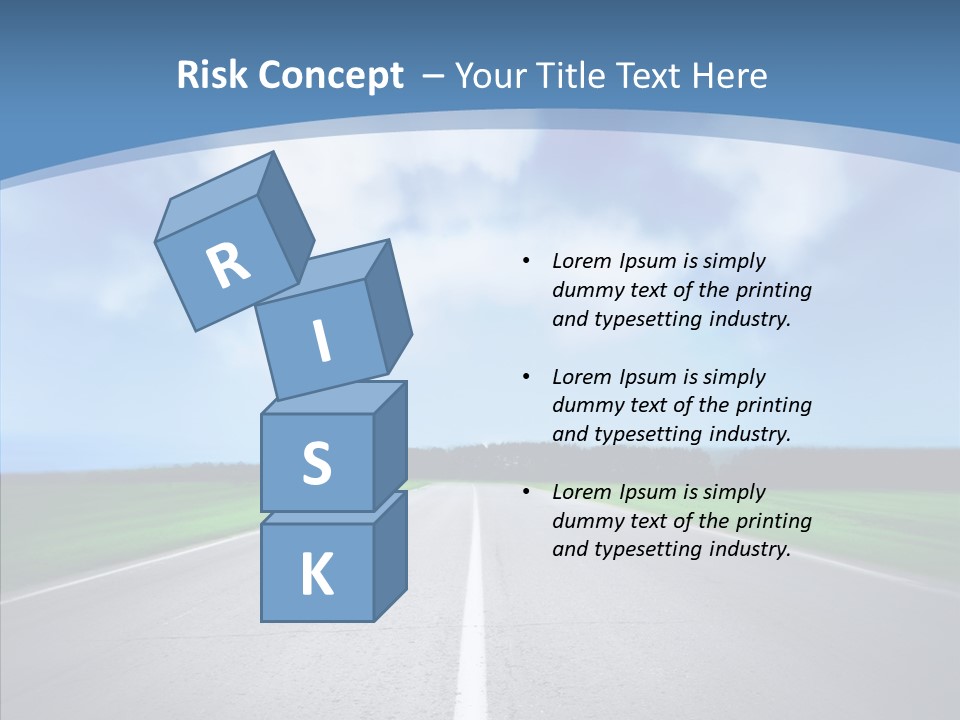 Freeway Motion Nature PowerPoint Template