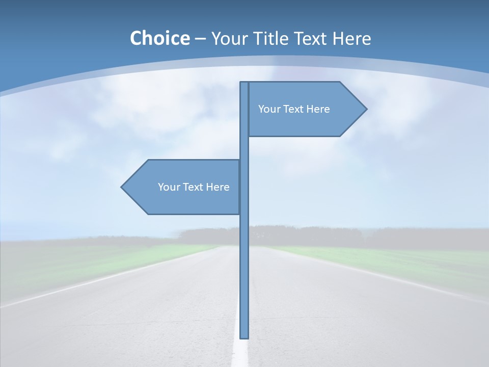 Freeway Motion Nature PowerPoint Template