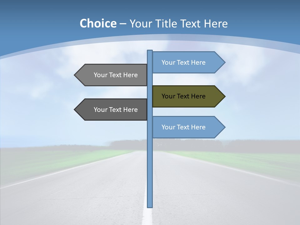 Freeway Motion Nature PowerPoint Template