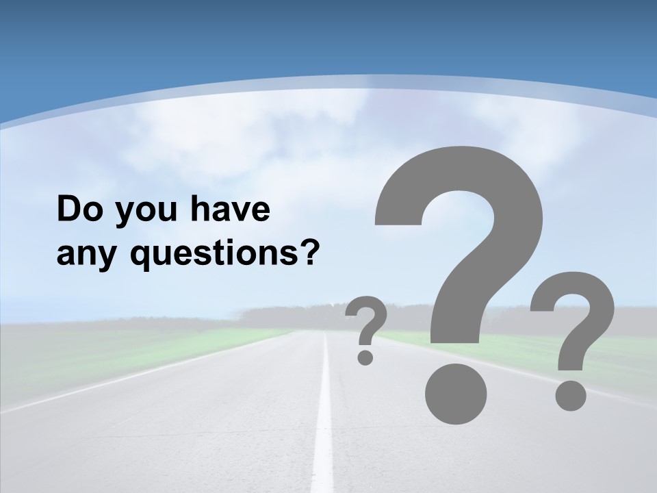 Freeway Motion Nature PowerPoint Template