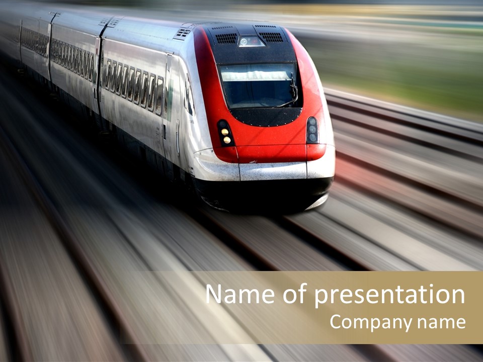 Commuting Wagon Journey PowerPoint Template