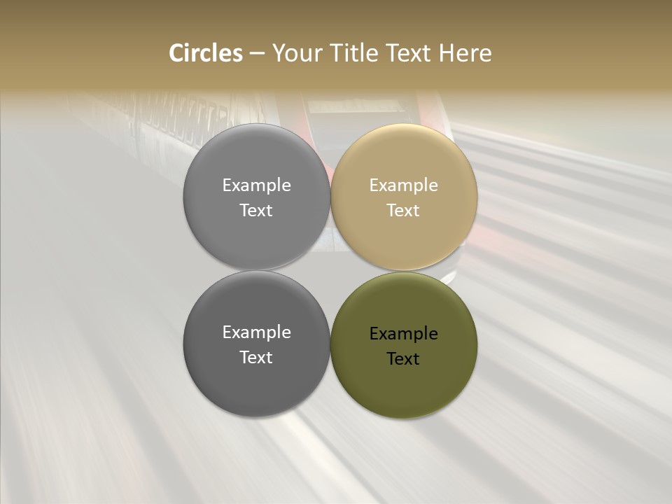 Commuting Wagon Journey PowerPoint Template