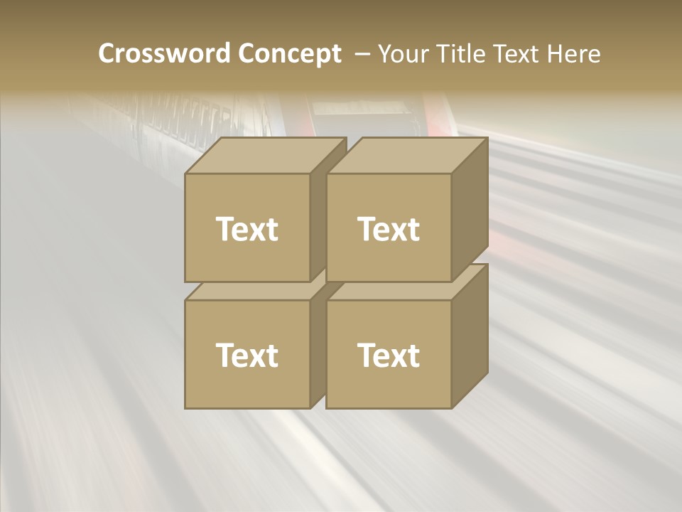 Commuting Wagon Journey PowerPoint Template