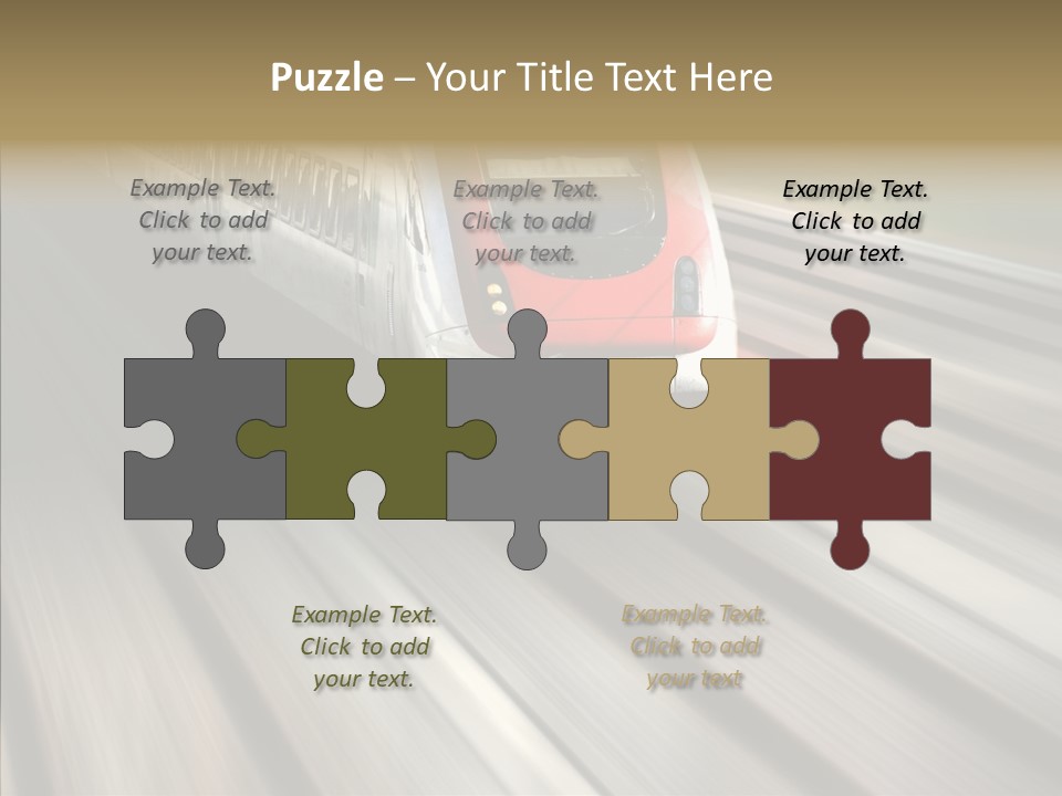 Commuting Wagon Journey PowerPoint Template