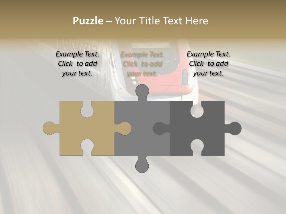 Commuting Wagon Journey PowerPoint Template