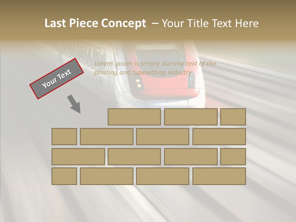 Commuting Wagon Journey PowerPoint Template
